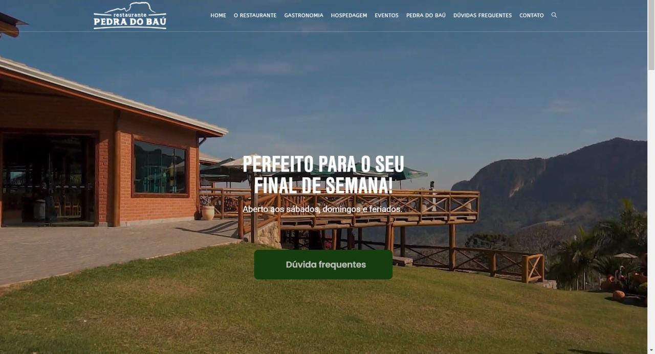 Você está visualizando atualmente Restaurante Pedra do Baú, vejam seu Website  – WordPress